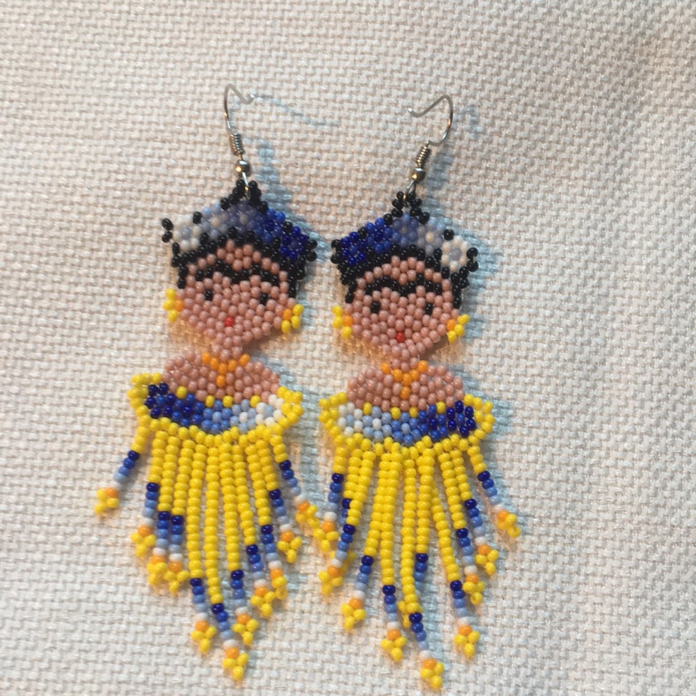 NWOT Mexican Frida Kahlo Earrings